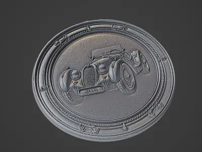 Car Pendant Medallion 3D print model