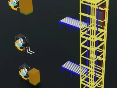 Pallet Lifter 3D designed 3D model