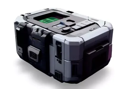 SciFi Portable Device Game Asset Low-poly 3D model