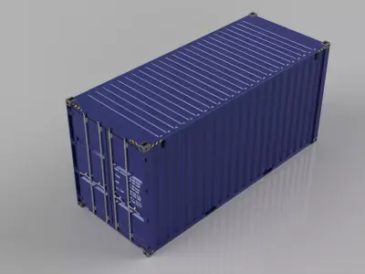 High-Cube-Container shipping container 3D model