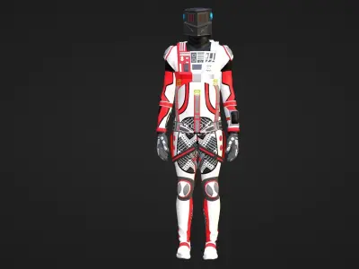 Robot Soldier - Assault Soldier Low-poly 3D model 18
