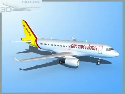 Falcon3D A319 Germanwings 3D model