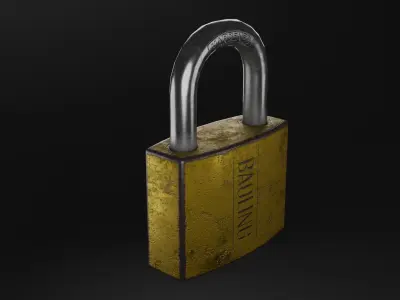 Door Lock Low-poly 3D model purchase