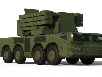 FK-2000 air defence system 3D model