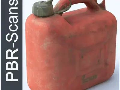 Jerrycan Middle Polly 3D model