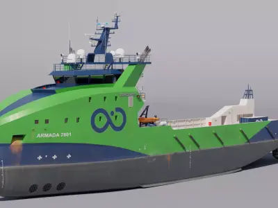 Armada 7801 Offshore Supply Ship 3D model