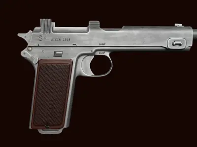 Steyr M1912 Low-poly 3D model