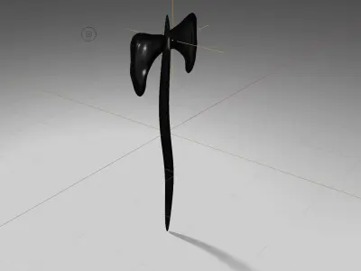 Stylized Axe Free low-poly 3D model buy