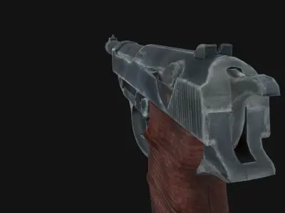 Walther P38 Low-poly 3D model purchase
