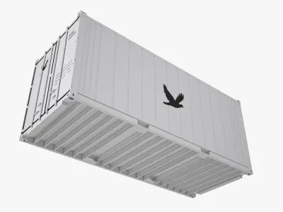 20 ft Refrigerated Shipping Container 3D model