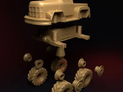 BIGFOOT MONSTER TRUCK 3D print model purchase