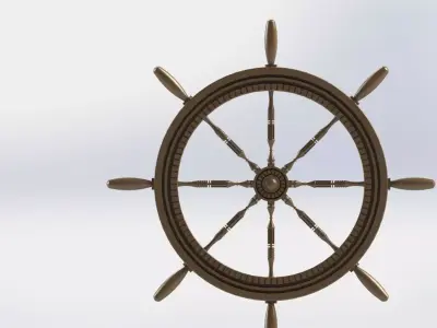 Steering the ship Free 3D model