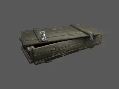 Military Crate 02 Low-poly 3D model