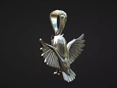 mechanical owl pendant Industrial arts 3D print model