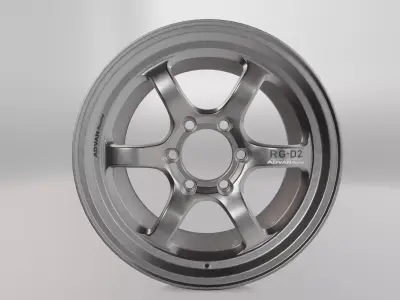 Advan RG-D2 Wheel Low-poly 3D model