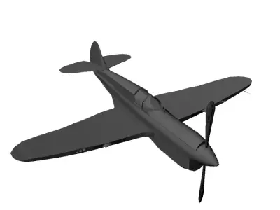 Basic Propeller Plane Free 3D model