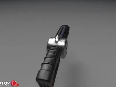 Space Gun  Free low-poly 3D model
