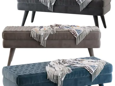 Bench seat Corolle 3D model