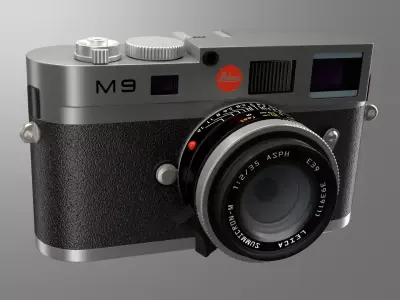 3D model Leica M9 silver 3D model