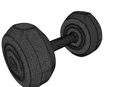 Futuristic Cybernetic Smart Dumbbell 3D model