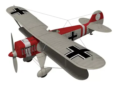Heinkel He-51 3D model get