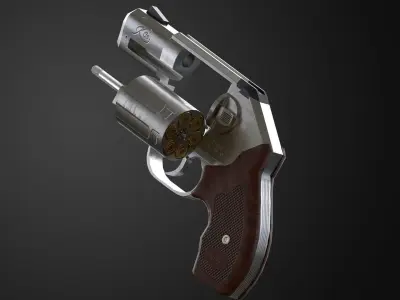 Kimber K6s Game Ready Revolver  Low-poly 3D model