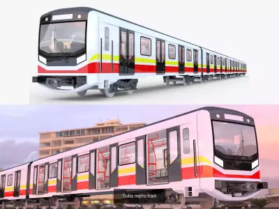European metro trains 3D Model Pack