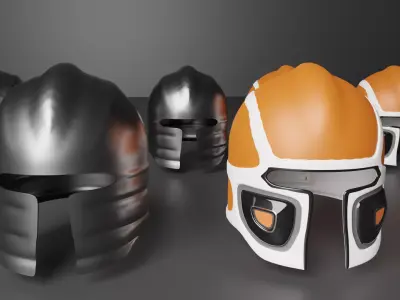 Helmet different helmets 3D model