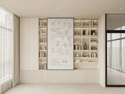  Office interior scene 02 3D model