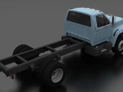 F-Series F-700 Truck Chassis 1995 Low-poly 3D model