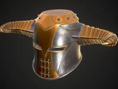 Knight Helmet Collection 2 3D Model Pack