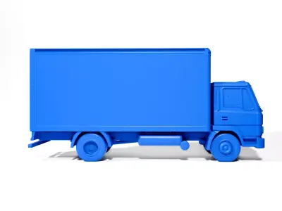 Delivery truck 3D print model