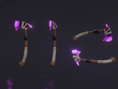 15 Shadow - cursed weapons - medieval - fantasy - magic - VOL 01 Low-poly 3D model