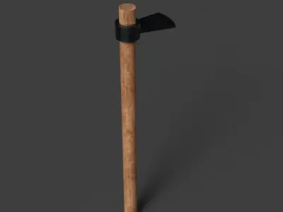 low poly stylized weapon Low-poly 3D model