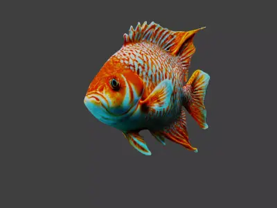 Fish Animal Low-poly 3D model