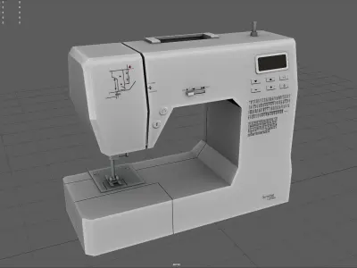 Sewing Machine Low-poly 3D model purchase
