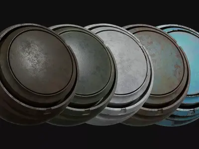 Painted Metal Substance Smart Materials - Vol 4 Texture