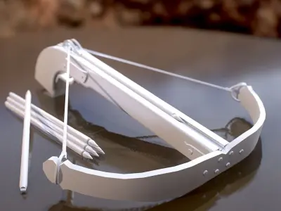 HIE Game Ready Crossbow D180227 Low-poly 3D model