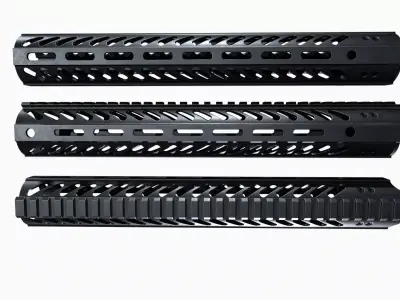 Mcsr-Rail-AR-15 Low-poly 3D model