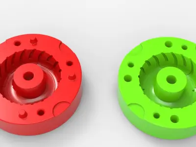 Mold for diecast Monster Jam tire 1 Scale 1 to 25 3D print model