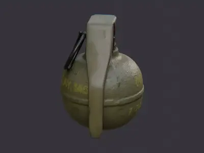 Grenade Handheld Model Low-poly 3D model
