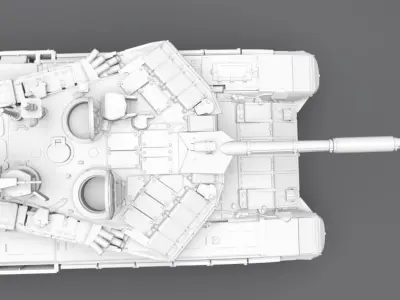 T90MS Tagil Scale model 3D print model