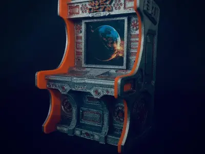 Sci Fi Computer Console 4 3D print model