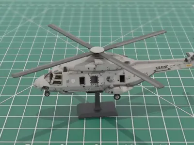 NH90 Naval Helicopter 3D Print  3D print model
