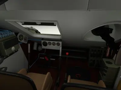 T-34-85 with Interior Camo 3D model