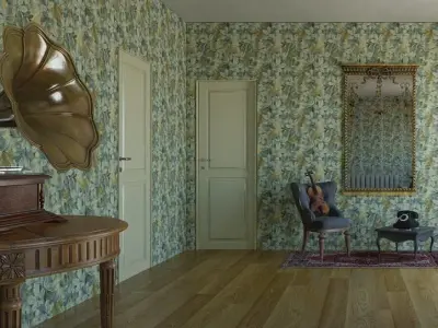 Gramophone 3D model 3D model