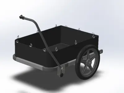 Bike Trailer 3D model purchase