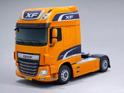  Low-Poly truck Low-poly 3D model