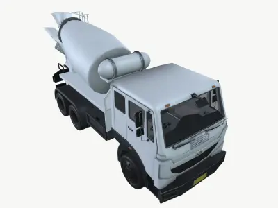 Mobile Concrete Mixer Truck 3D model