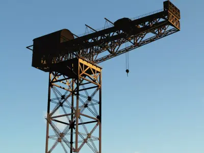 Imperial Japanese Navy 150tons Crane 3D model